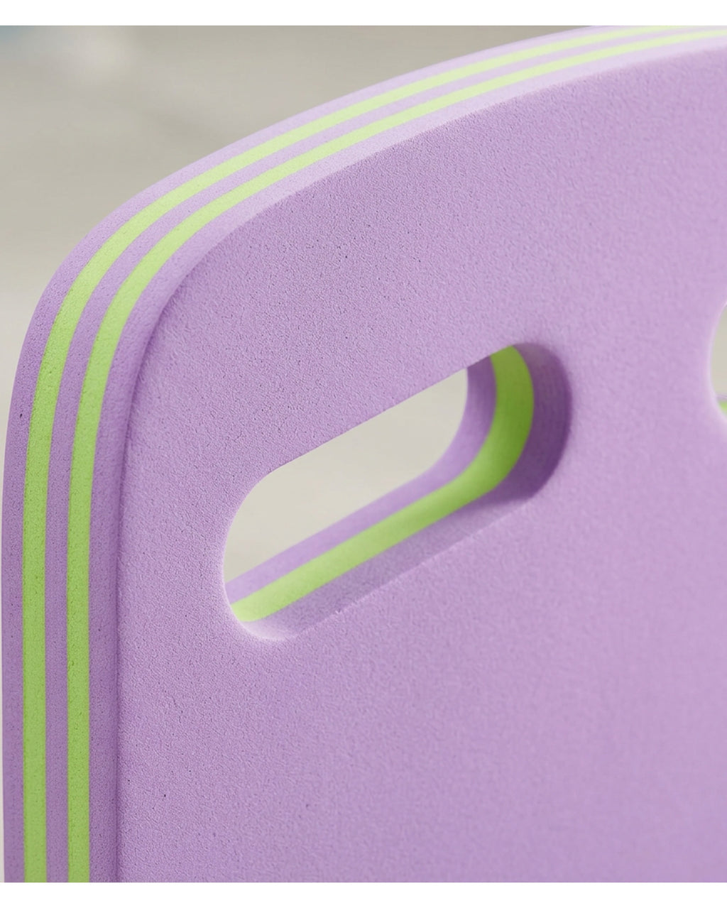 Wonm Twin-Grip EVA Swim Training Board 43 x 29 cm Lilac and Lime - Detail view